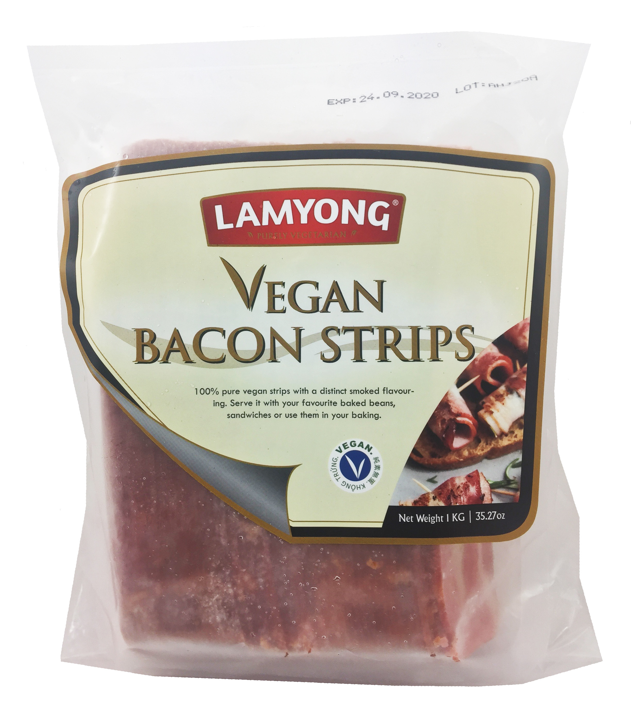 Lamyong Vegan Bacon Strips 1kg - Click Image to Close